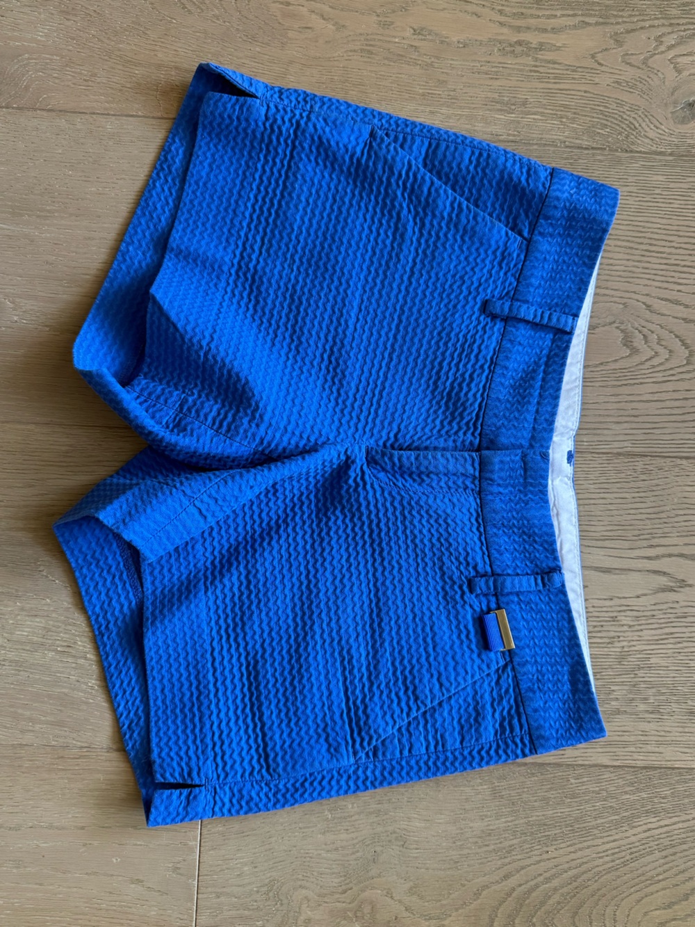 Lilly Pulitzer Royal Blue Callan Textured Shorts